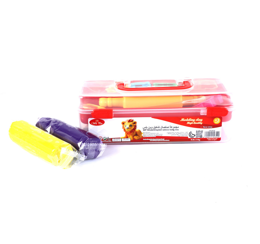 Win Plus Modelling Clay Set, 31 pcs, Assorted, 12111