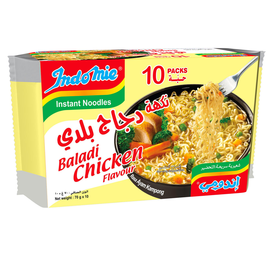 نودلز إندومي بالدجاج 10 × 75 جم
