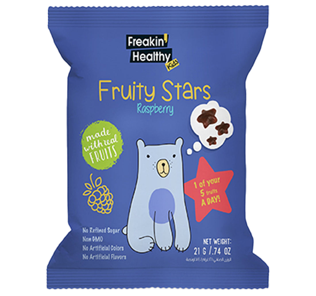 Freakin Healthy Raspberry Fruity Star Jellies 21 g