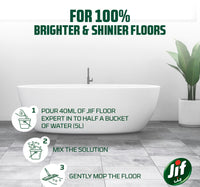 JIF Lemon Mint & Baking Soda Concentrated Floor Expert 2 x 1.5 Litre
