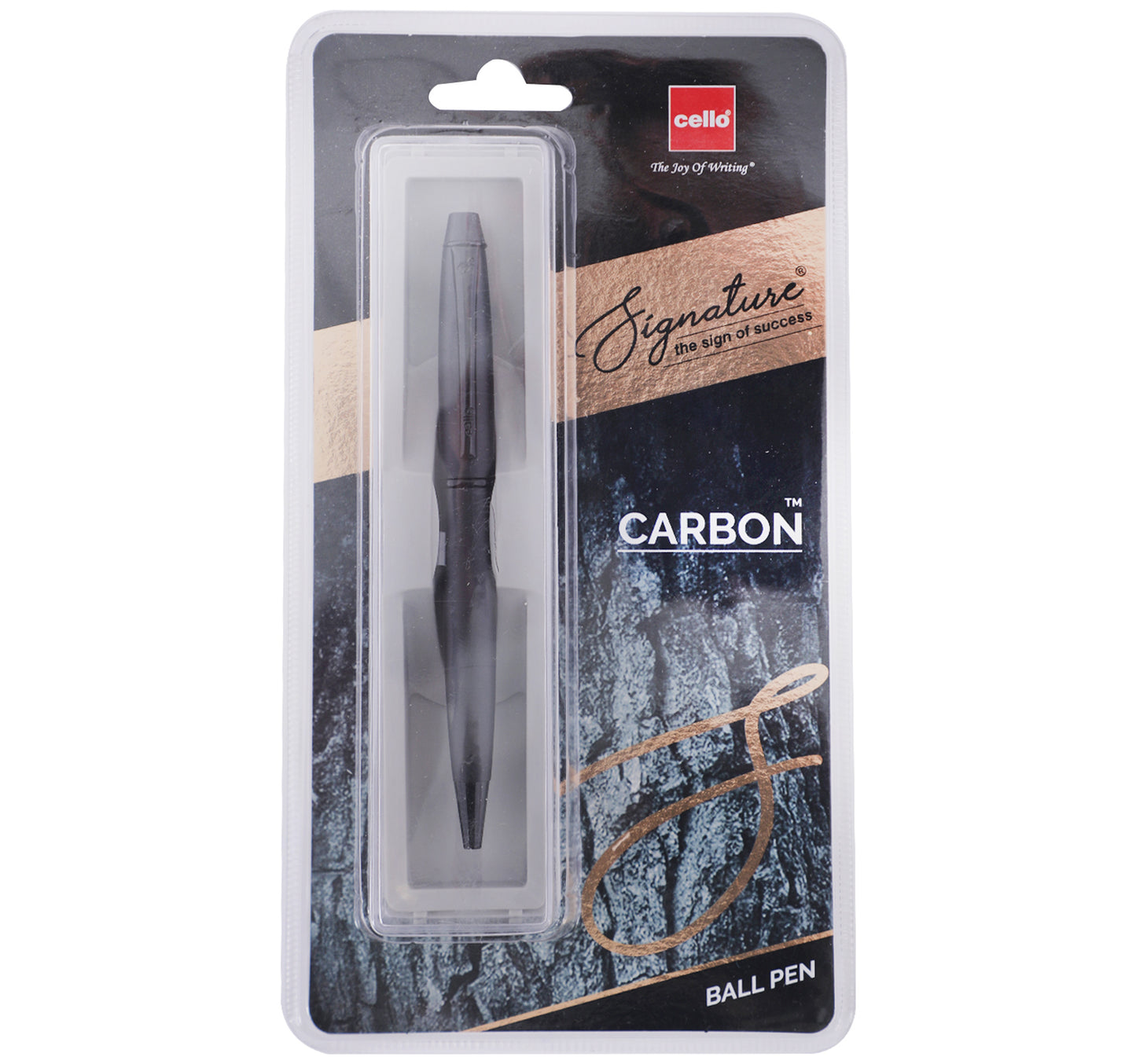 Cello Signature Carbon Ball Pen, Blue