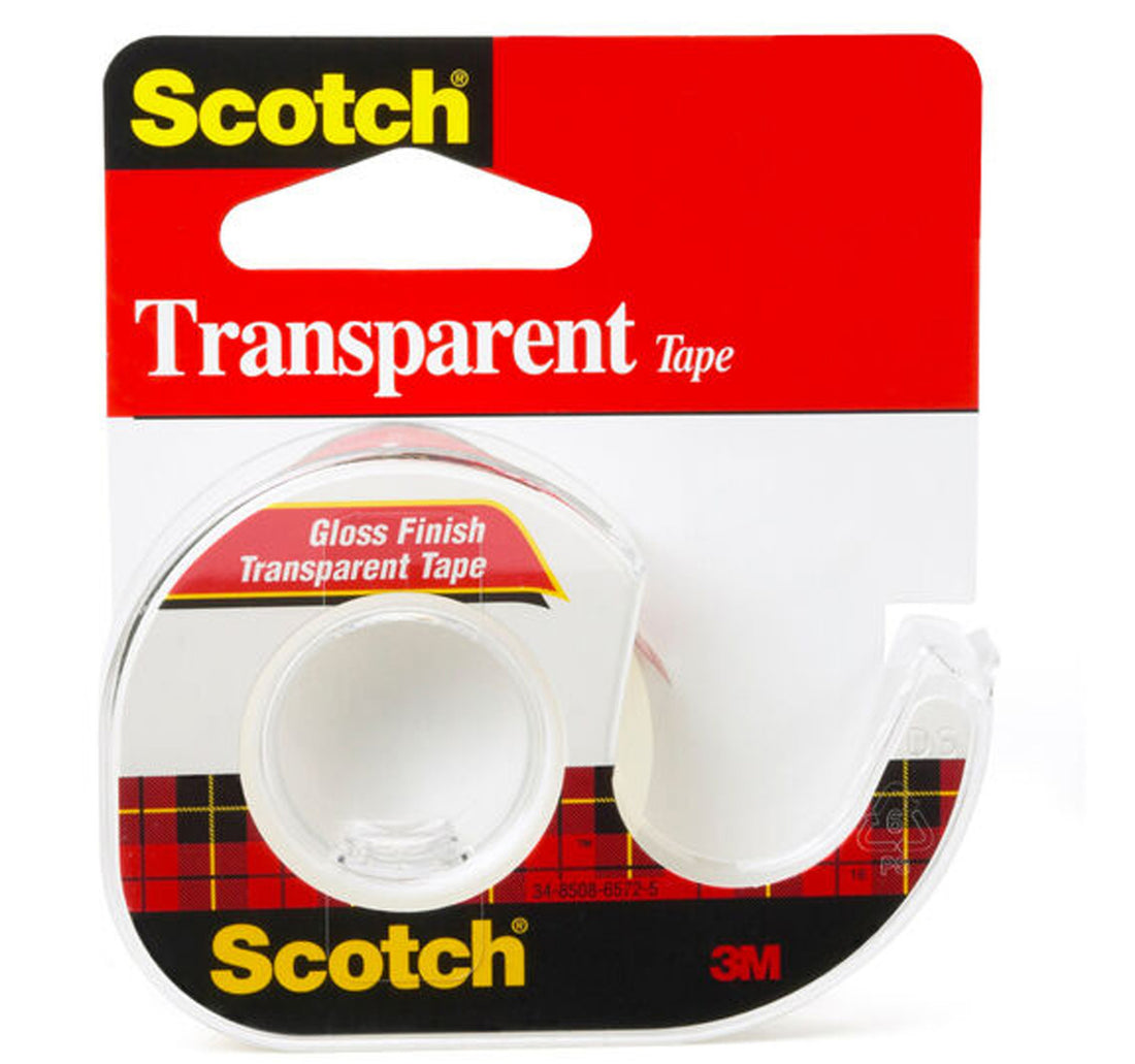 3M Transparent Tape Tape 1/2" x 450"