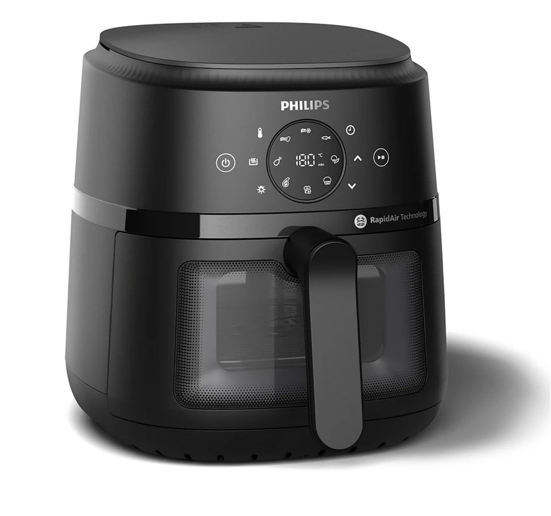 مقلاة هوائية من سلسلة فيليبس ٢٠٠٠، سعة ٤.٢ لتر، ١٥٠٠ واط، أسود، NA220/09