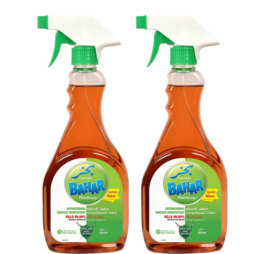 Bahar Premium Antimicrobial Surface Disinfectant 2 x 500 ml