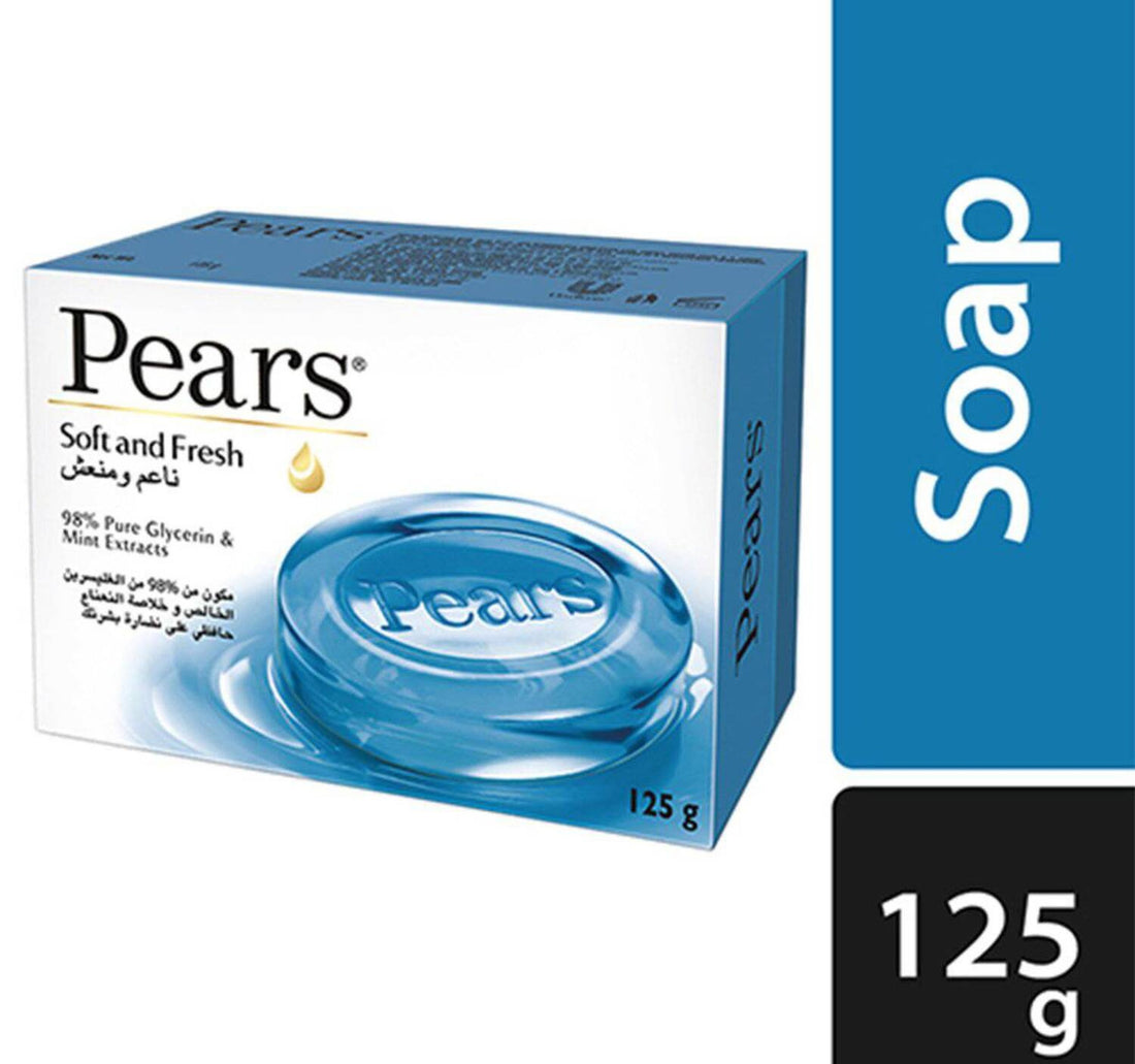 Pears Soft & Fresh Soap Bar with Mint Extracts 125 g
