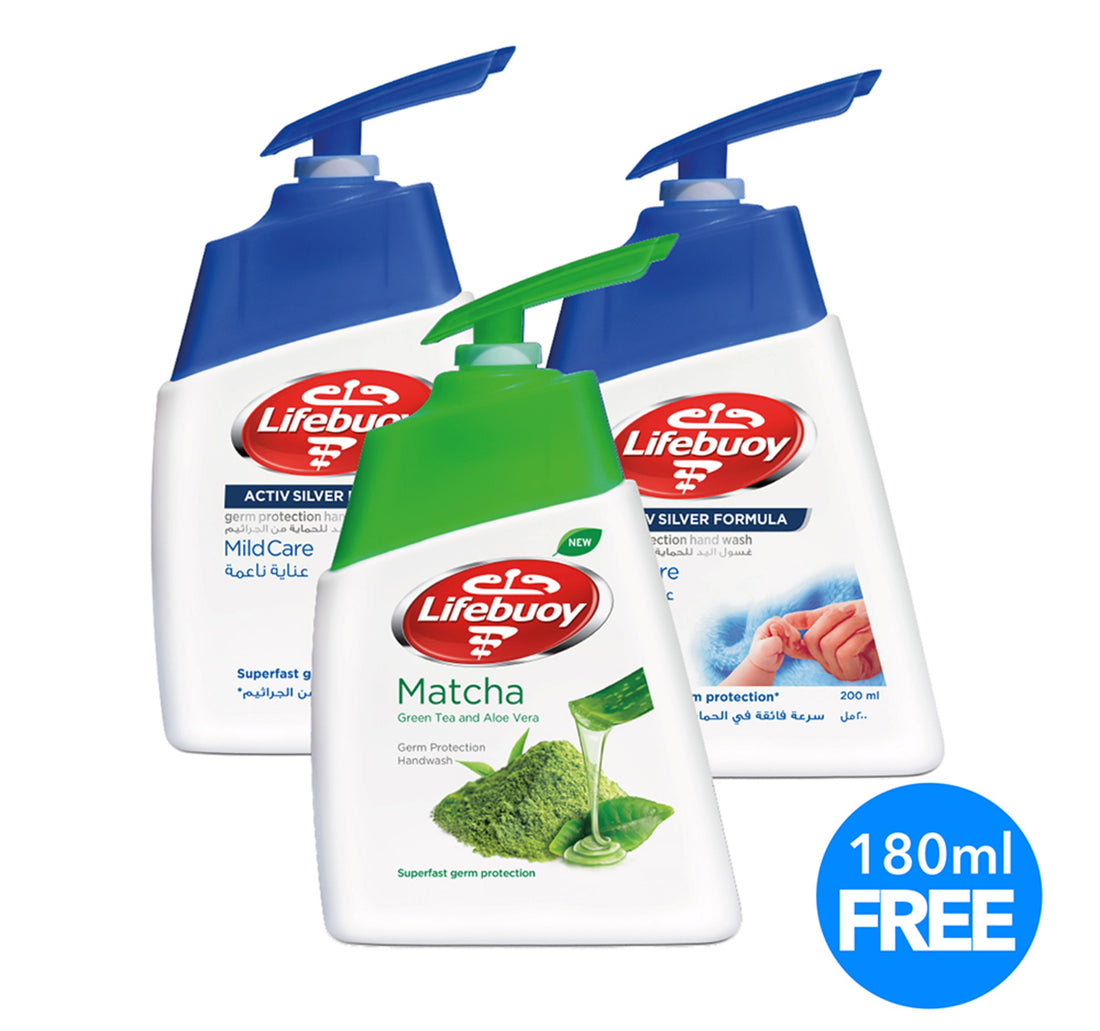 Lifebuoy Hand Wash Assorted 2 x 200 ml + 180 ml