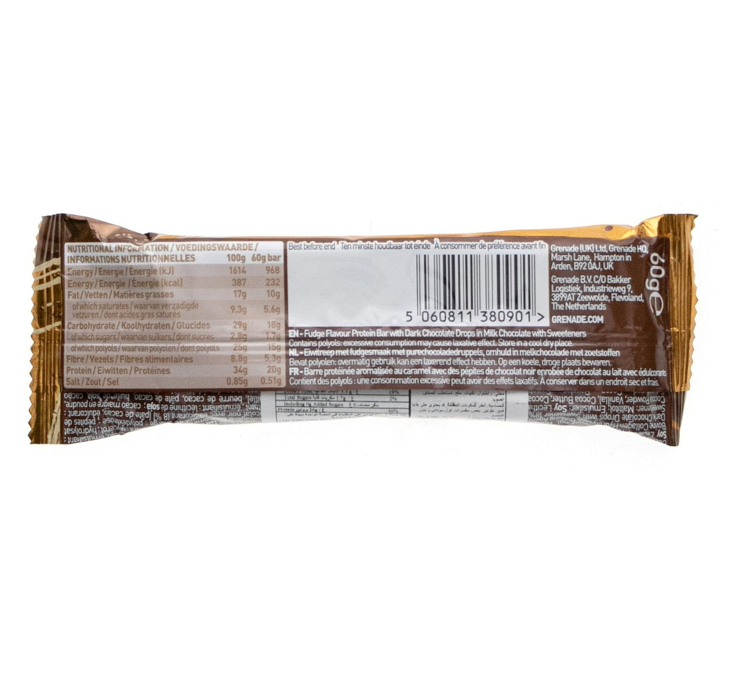 Grenade Carb Killa Fudge Up Protein Bar 60 g