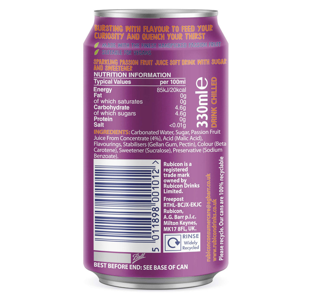 Rubicon Sparkling Passion 330 ml