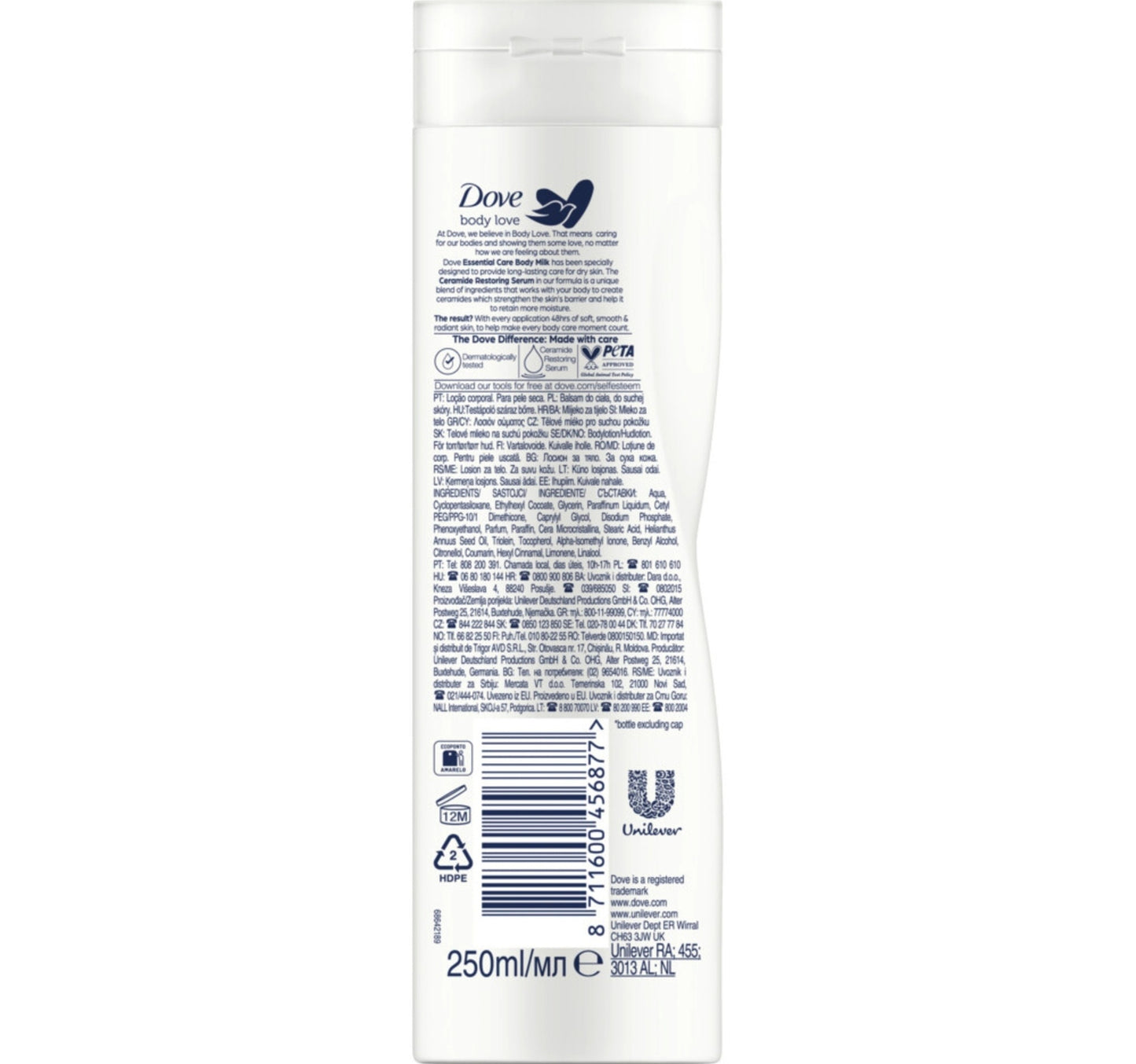 Dove Essential Nourishment Body Lotion 250 ml