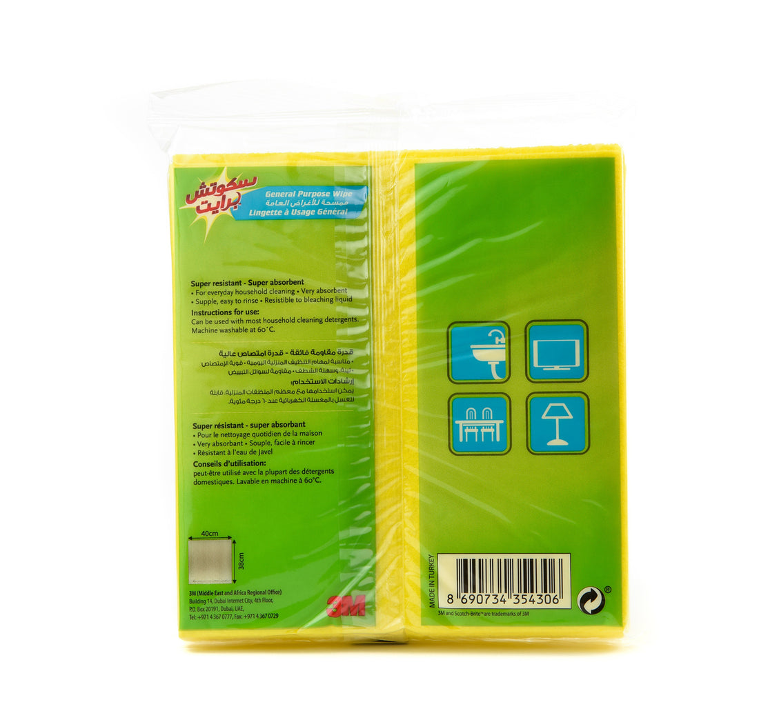 Scotch Brite General Purpose Wipes 3+1