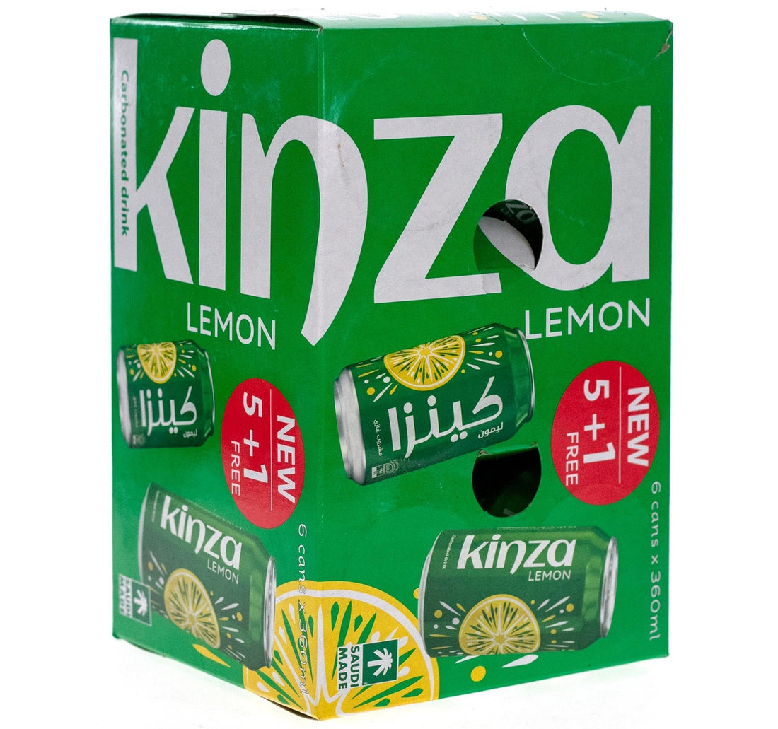 Kinza Carbonated Drink Lemon 6 x 360 ml
