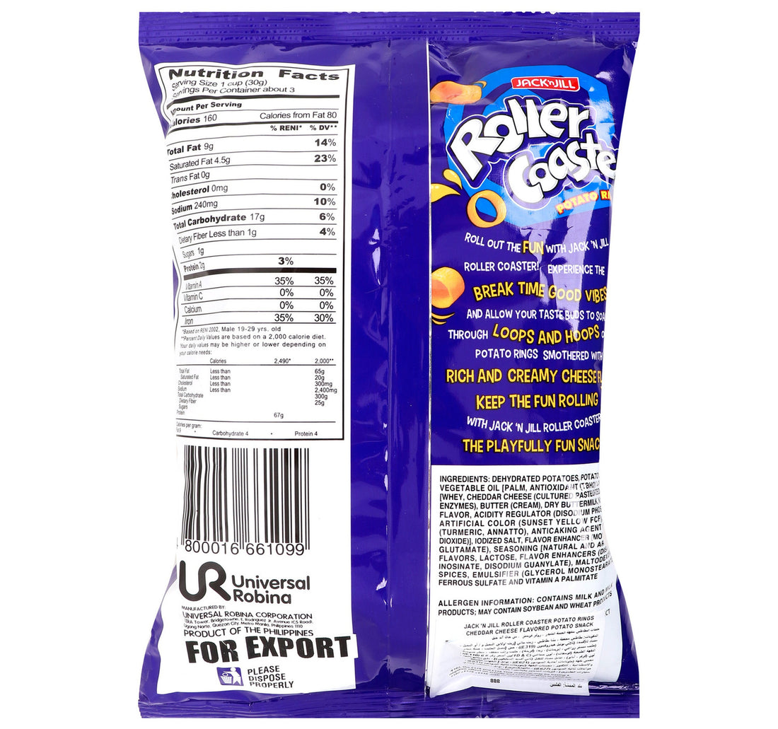 Jack 'n Jill Roller Coaster Potato Rings 85 g