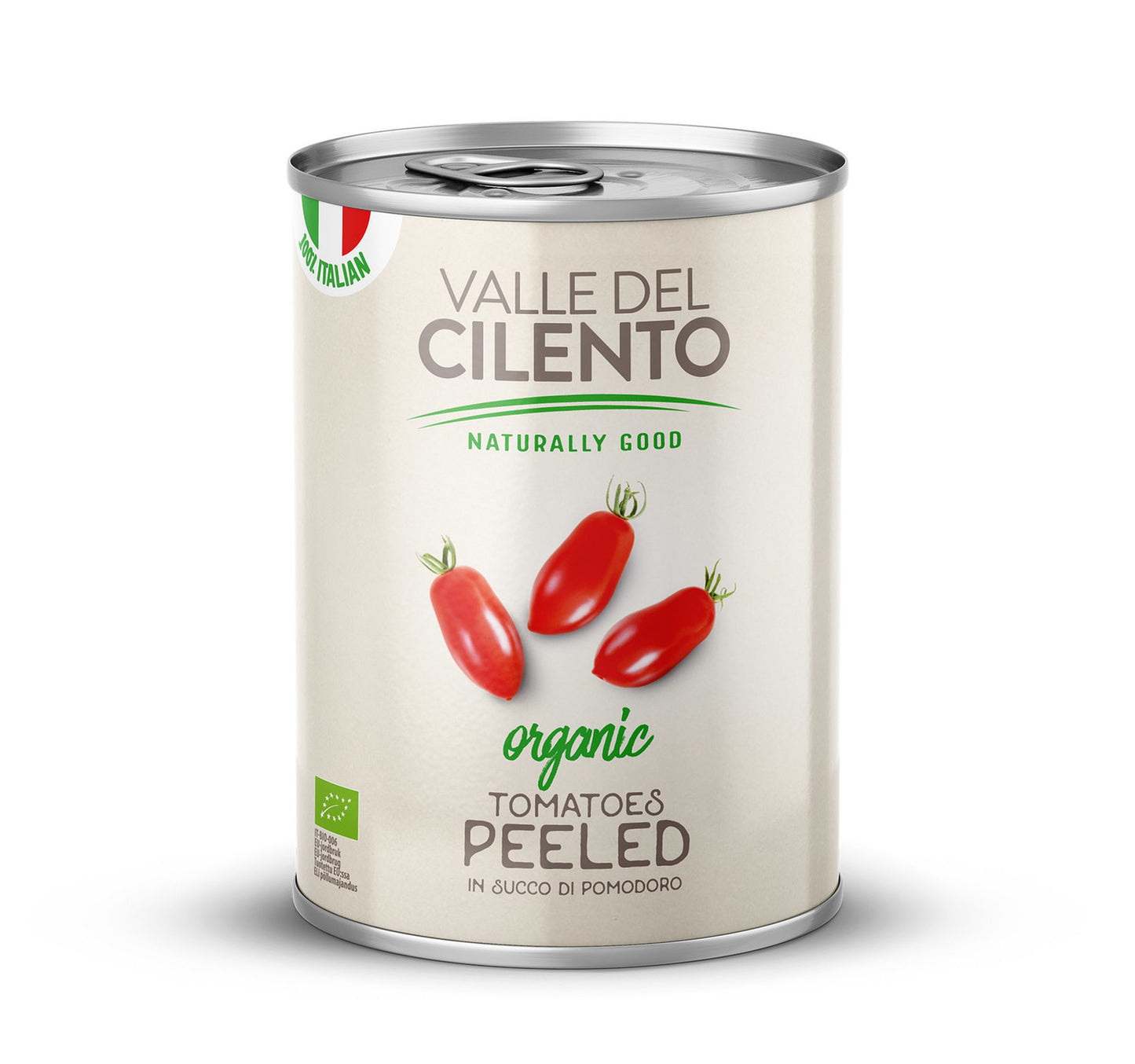Valle Del Cilento Organic Whole Peeled Tomatoes 400 g