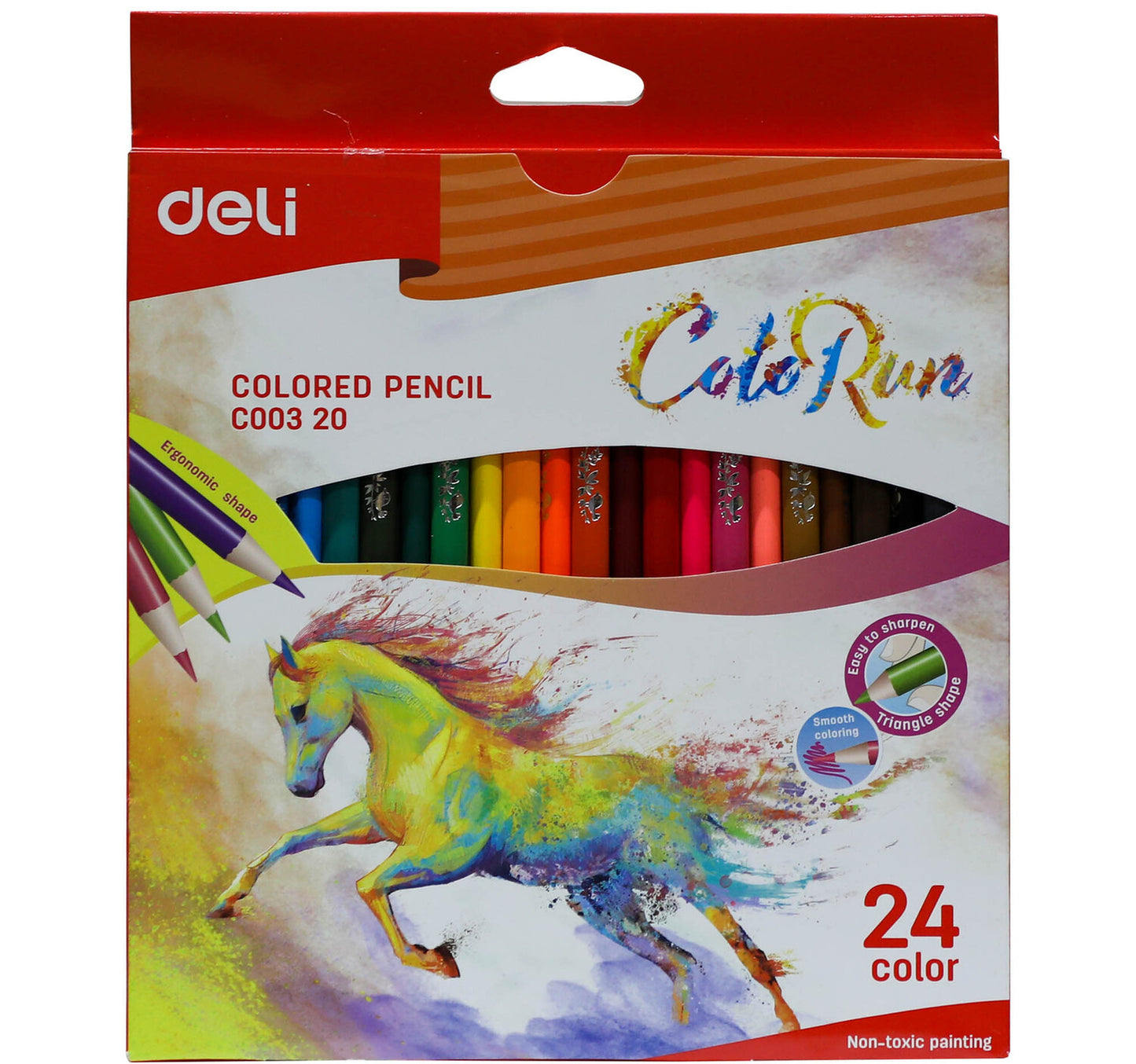 Deli Colored Pencil C00320 24Pcs