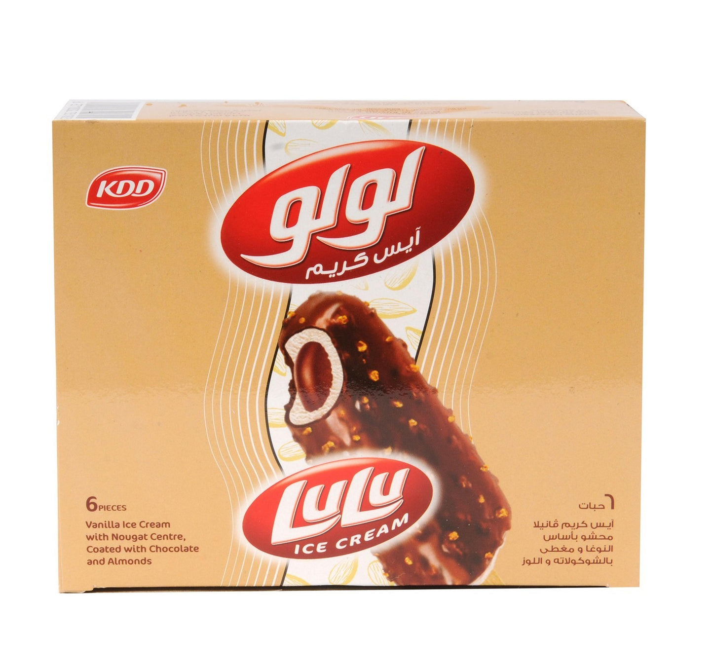 KDD Lulu Ice Cream Stick 62 ml x 6 Pieces