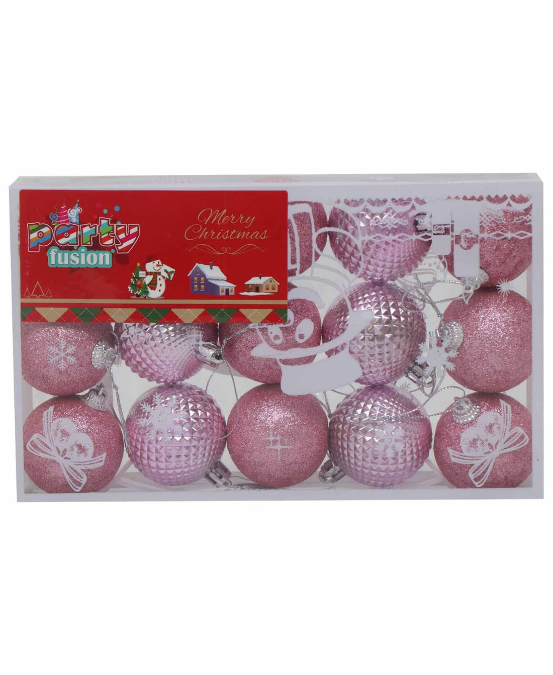 Party Fusion X'mas Decoration Ball Set 5cm AF-21F145 15pcs Assorted