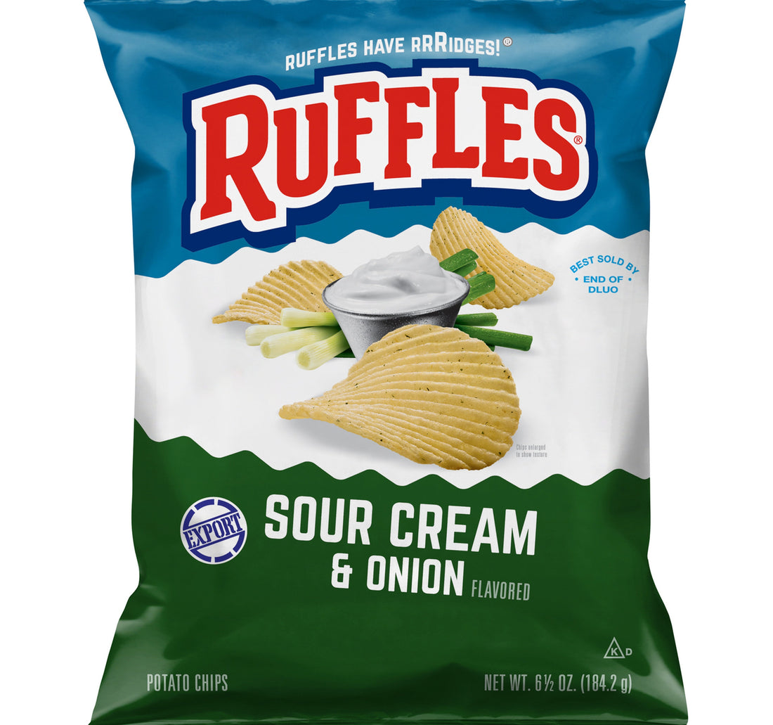 Fritolay Ruffles Sour & Cream Onion Potato Chips 184.2 g