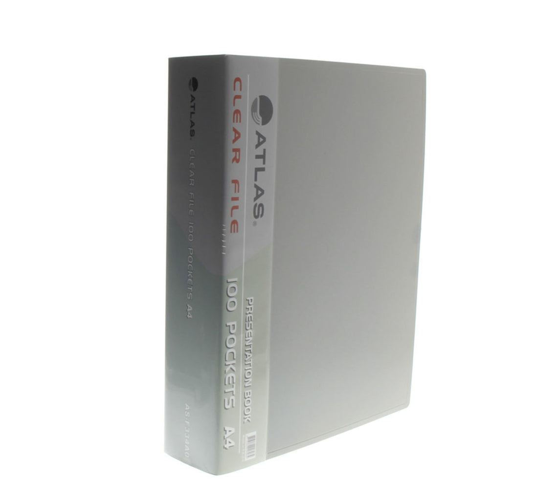 Atlas Clear File A4 100Pocket