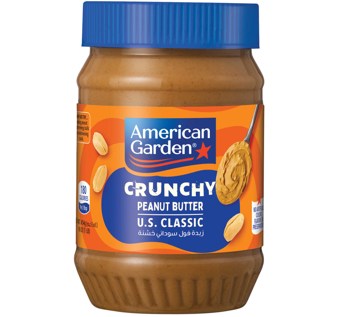 American Garden Vegan & Gluten Free Crunchy Peanut Butter 454 g
