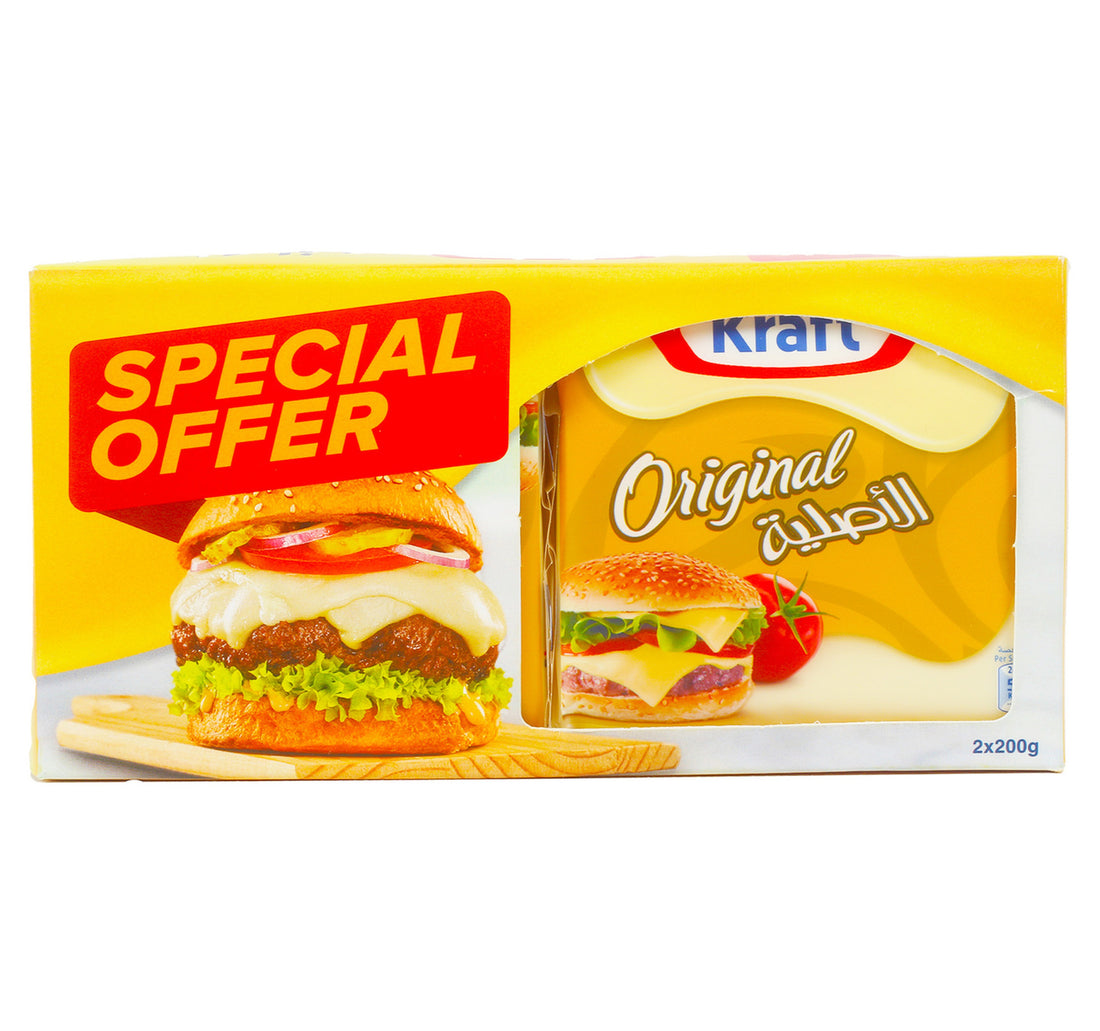 Kraft Original Cheese Slices Value Pack 2 x 200 g