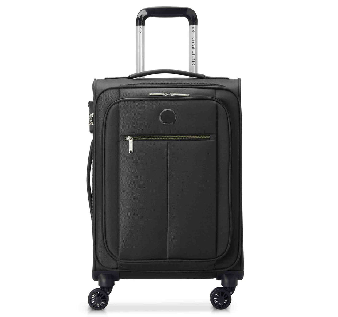 Delsey Pin Up 6 Soft Trolley, 4 Double Wheels, 55 cm, Black, 3430801