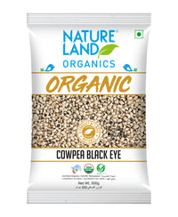 Natureland Organics Cowpea Black Eye 500 g