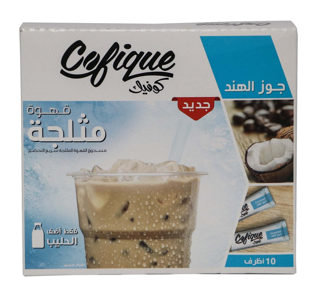 Cofique Iced Coffee Coconut 10 x 24g