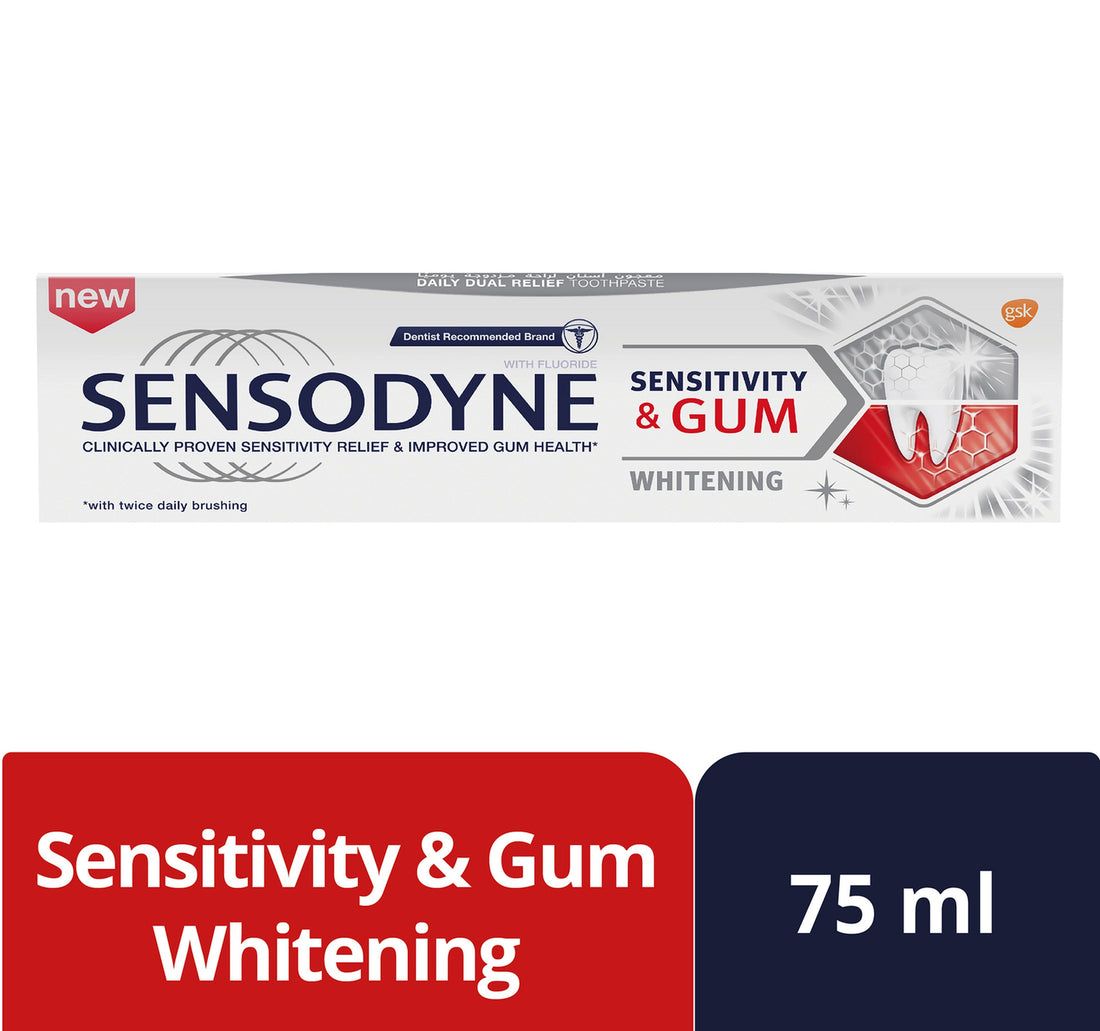 معجون أسنان سنسوداين لتبييض الأسنان الحساسة واللثة 75 مل