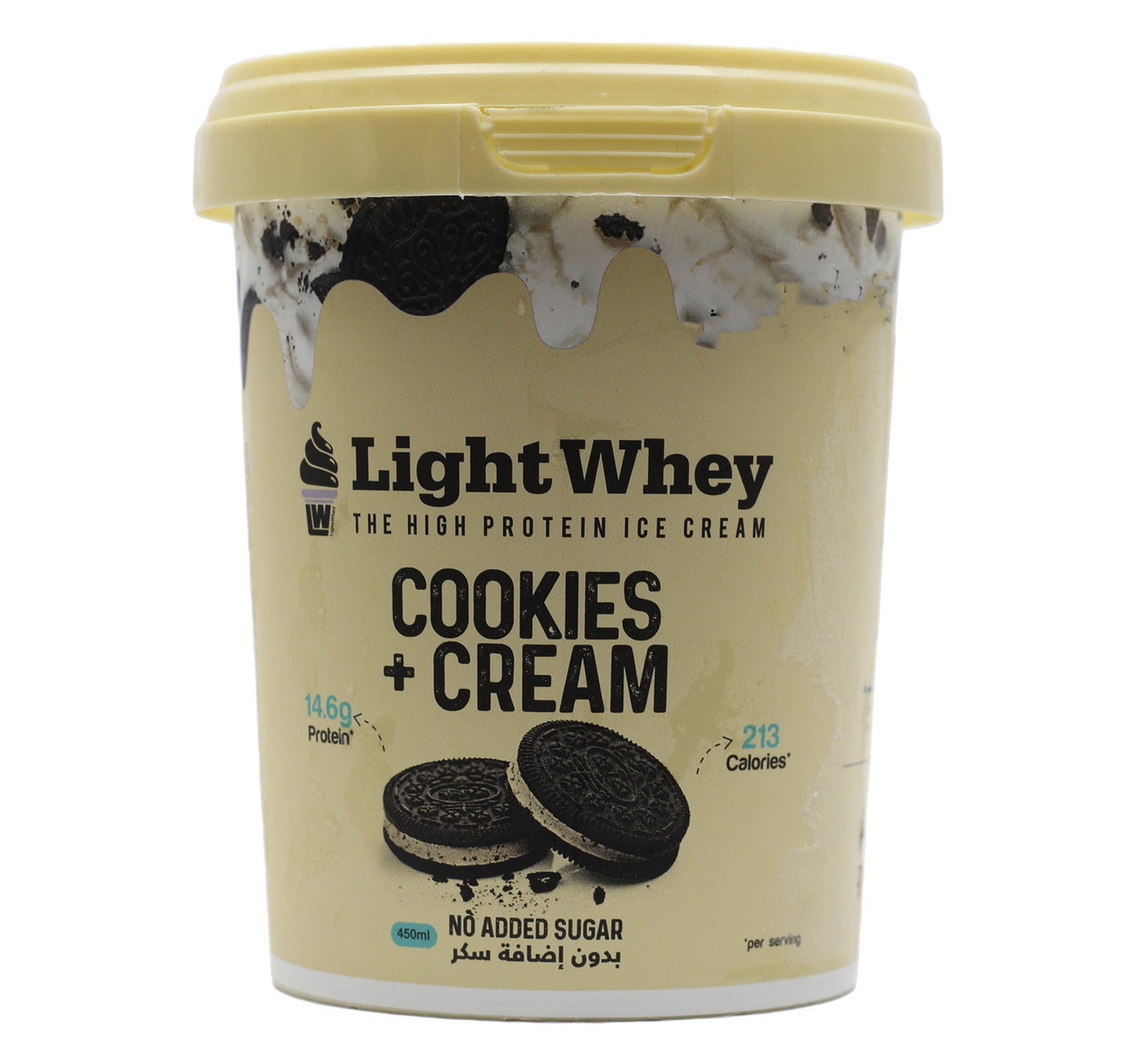 Light Whey Cookies & Cream Ice Cream 450 ml