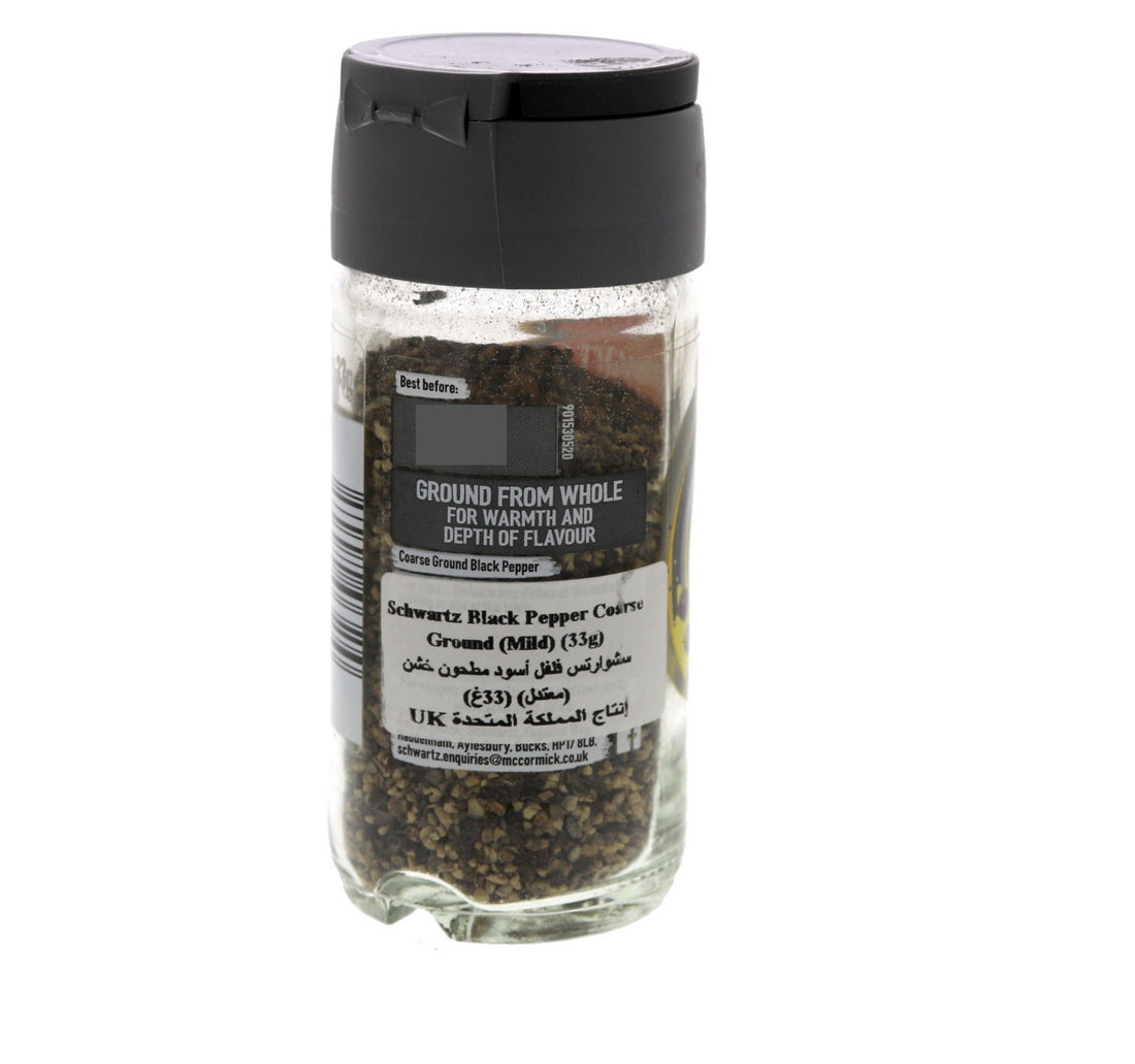 Schwartz Black Pepper Coarse Ground Mild 33 g