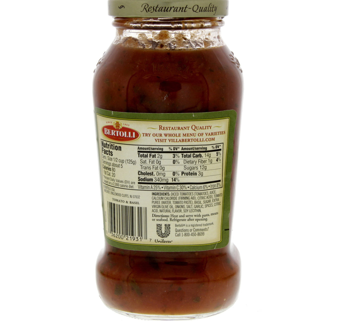 Bertolli Tomato & Basil Sauce 680 g