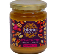 Biona Organic Smooth Peanut Butter 250 g