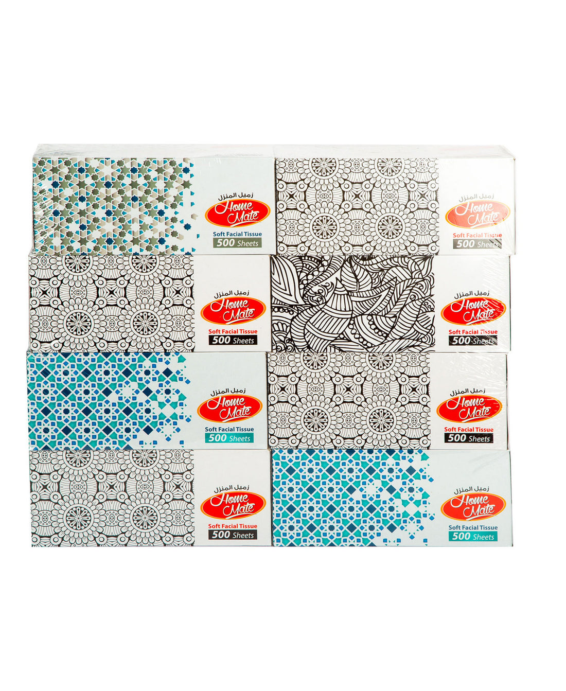 Home Mate Facial Tissue 8 x 500 Sheets