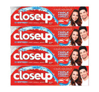 Closeup Triple Ever Fresh Red Hot Toothpaste 4 x 75 ml