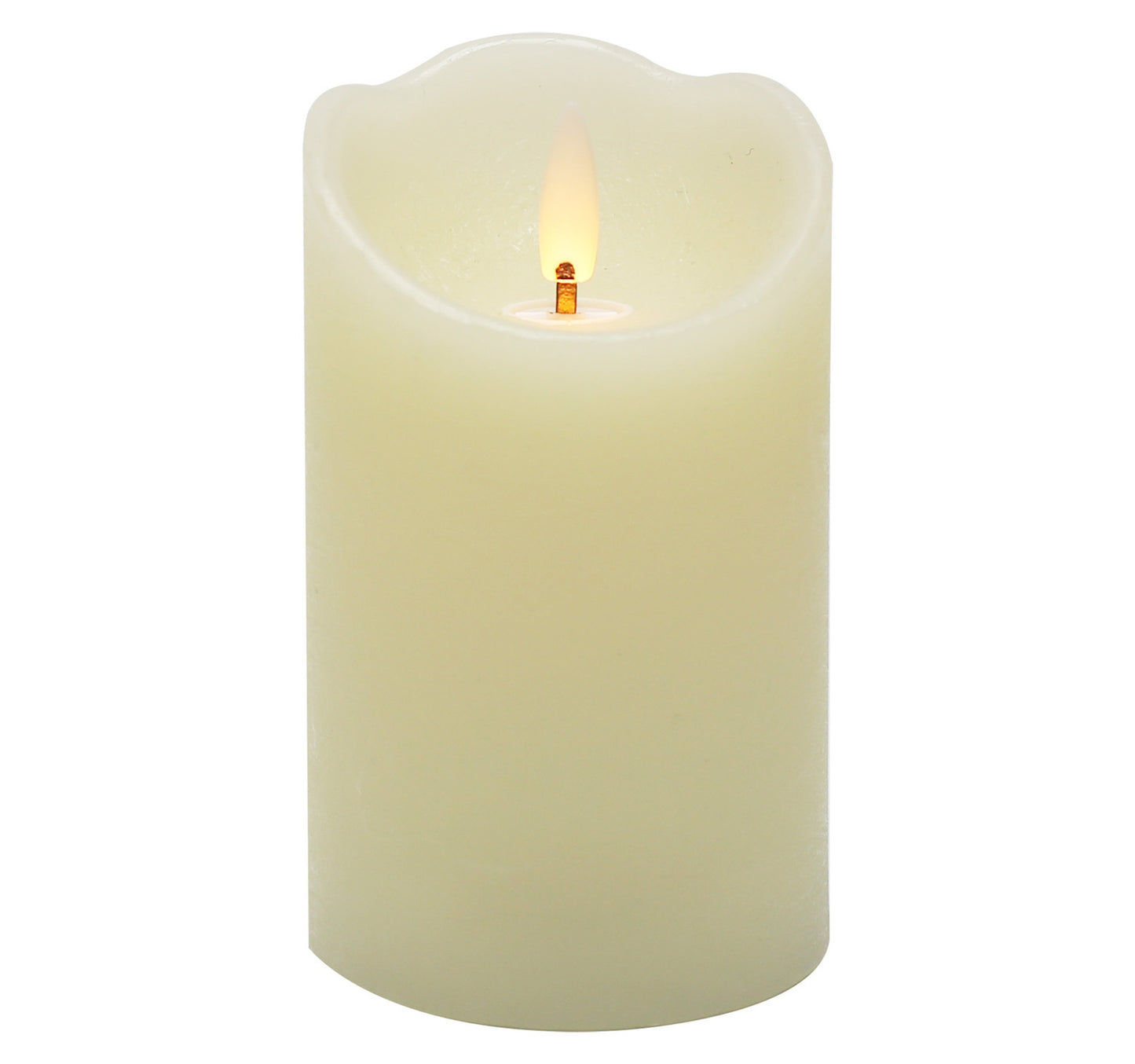 Maple Leaf Battery Operated LED Wax Candle 7.5x12.5cm