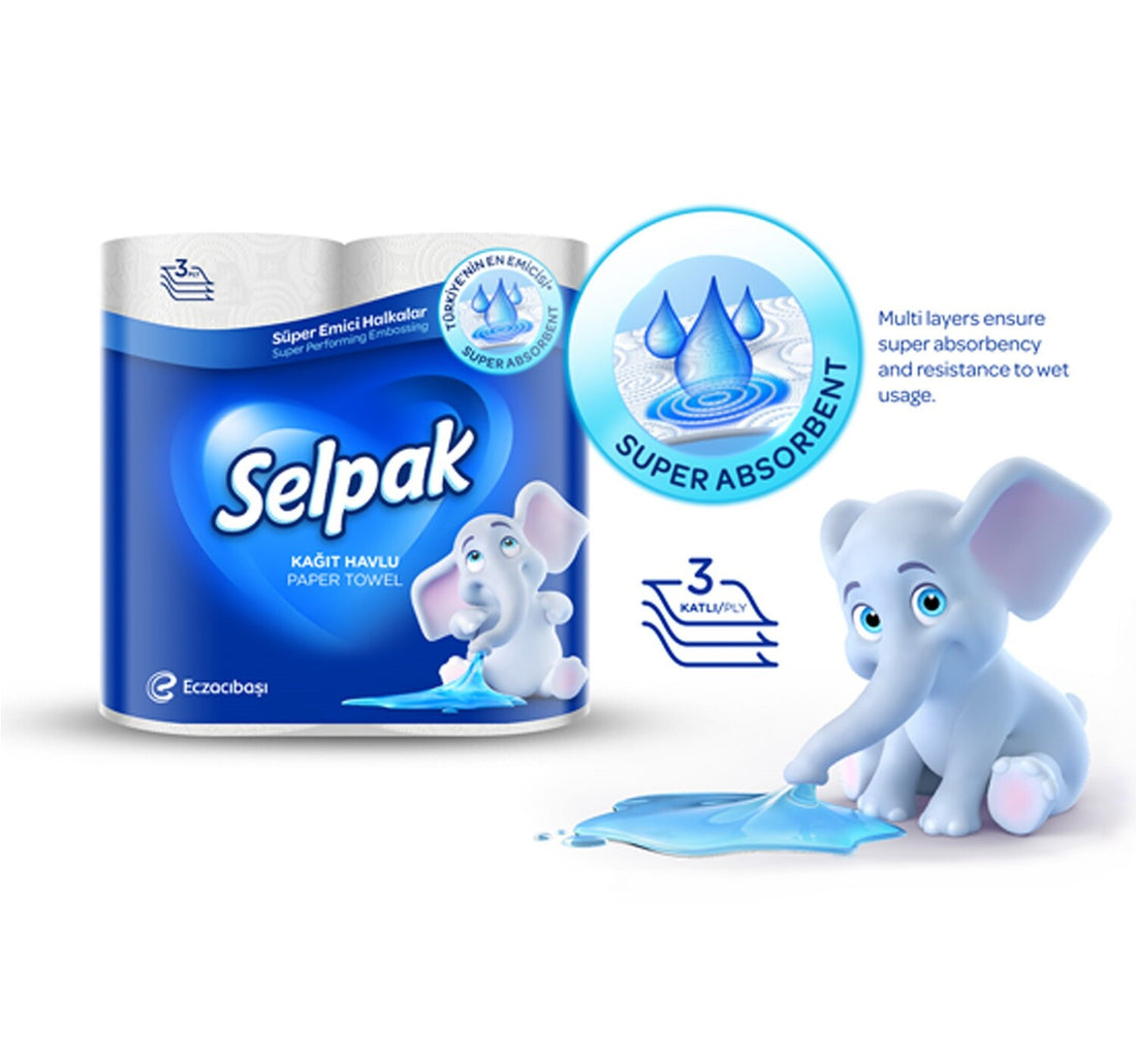 Selpak Paper Towel 3ply 2 Rolls
