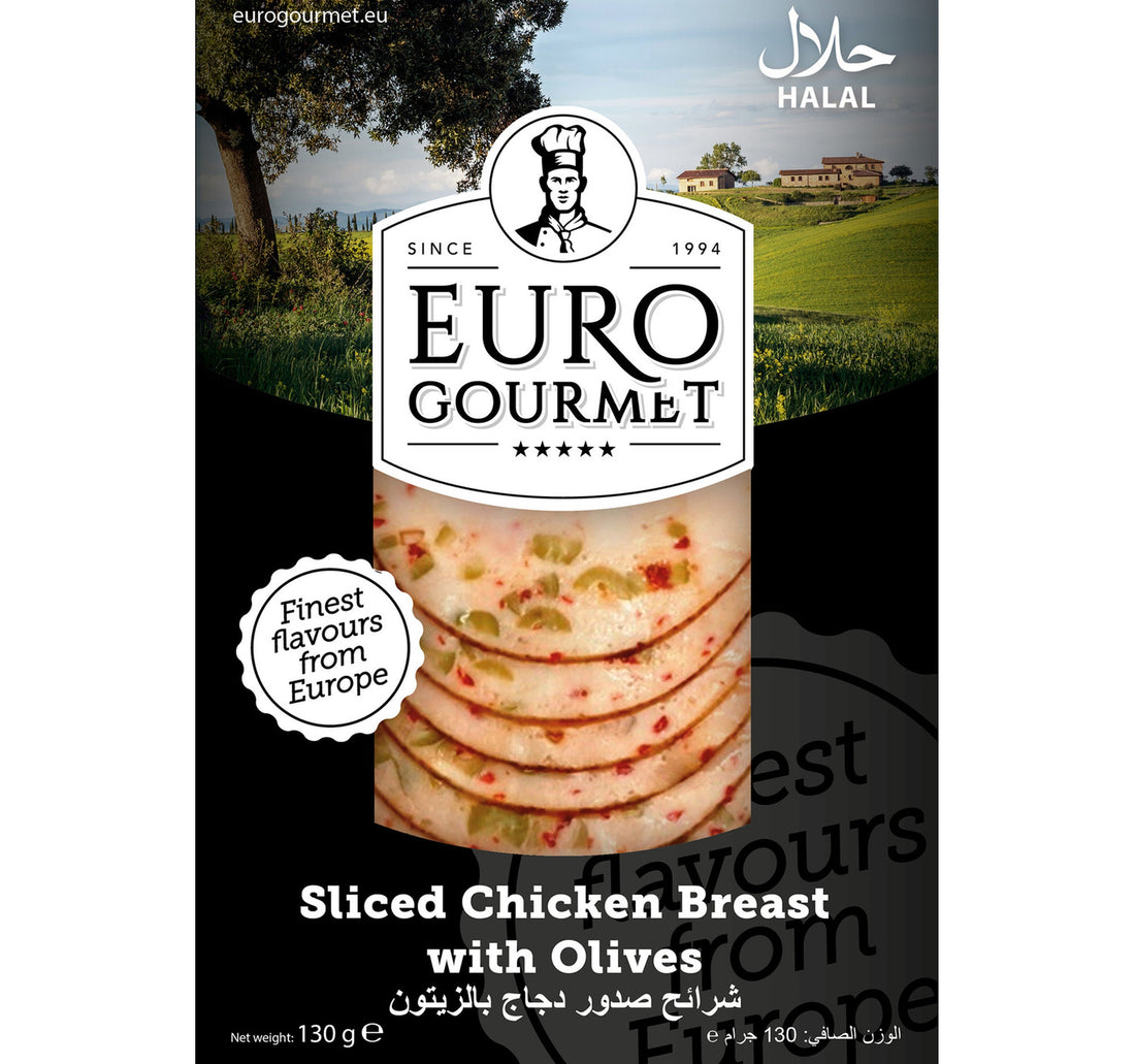Euro Gourmet Sliced Chicken Breast With Olives 130 g