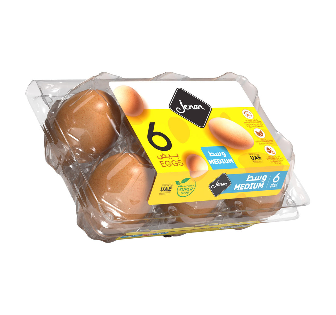 Jenan Brown Eggs Medium 6 pcs