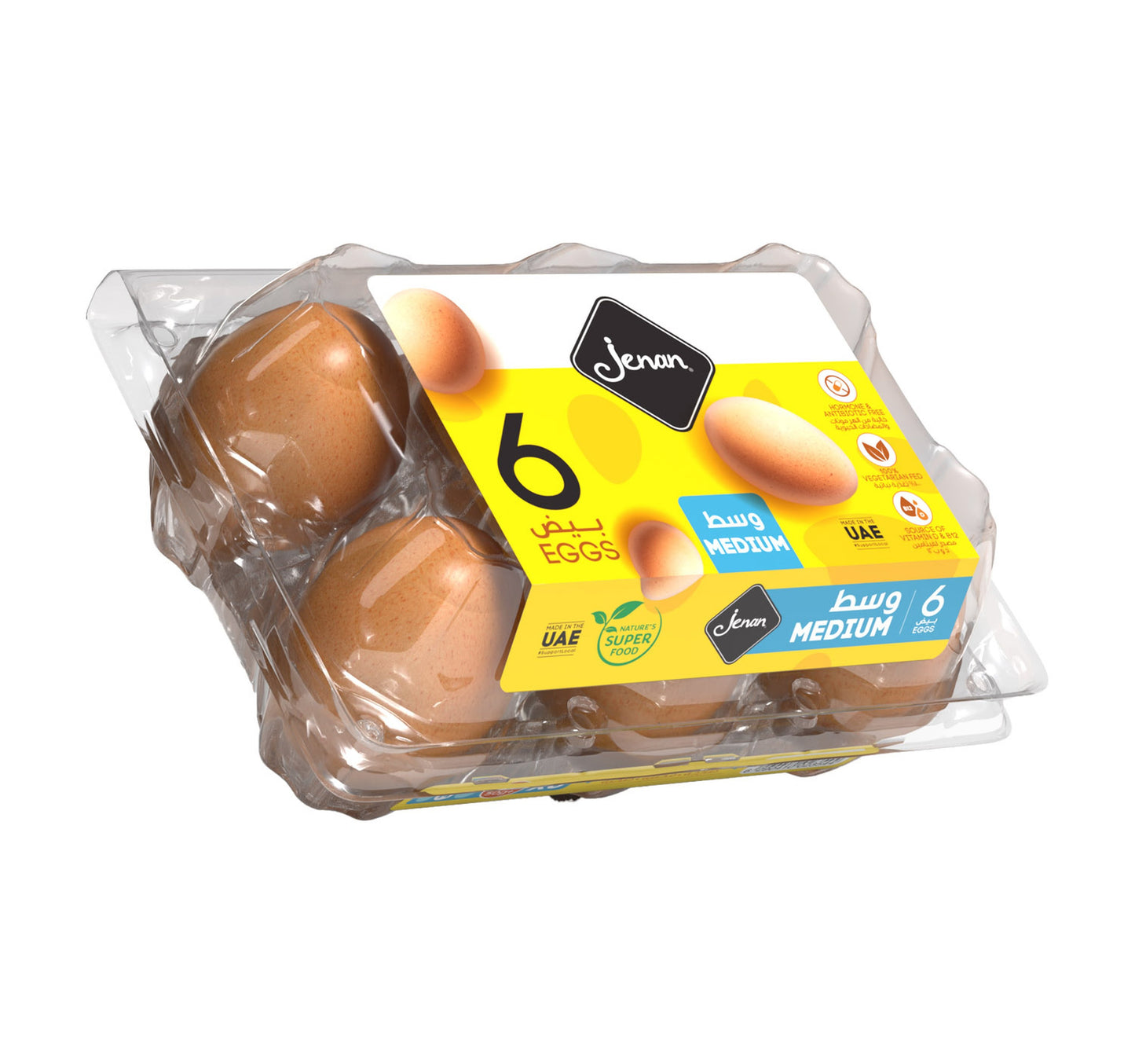 Jenan Brown Eggs Medium 6 pcs