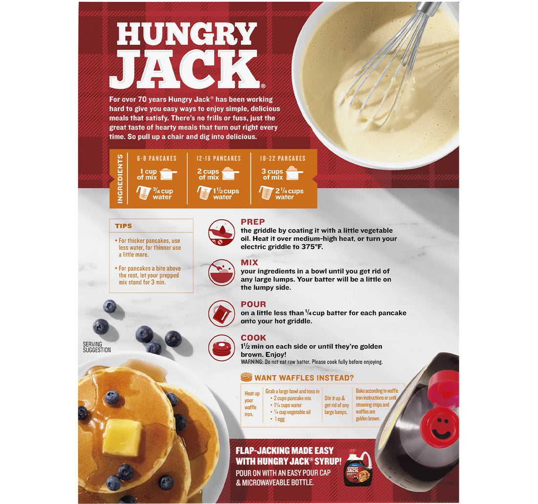 Hungry Jack Complete Buttermilk Pancake & Waffle Mix 907 g