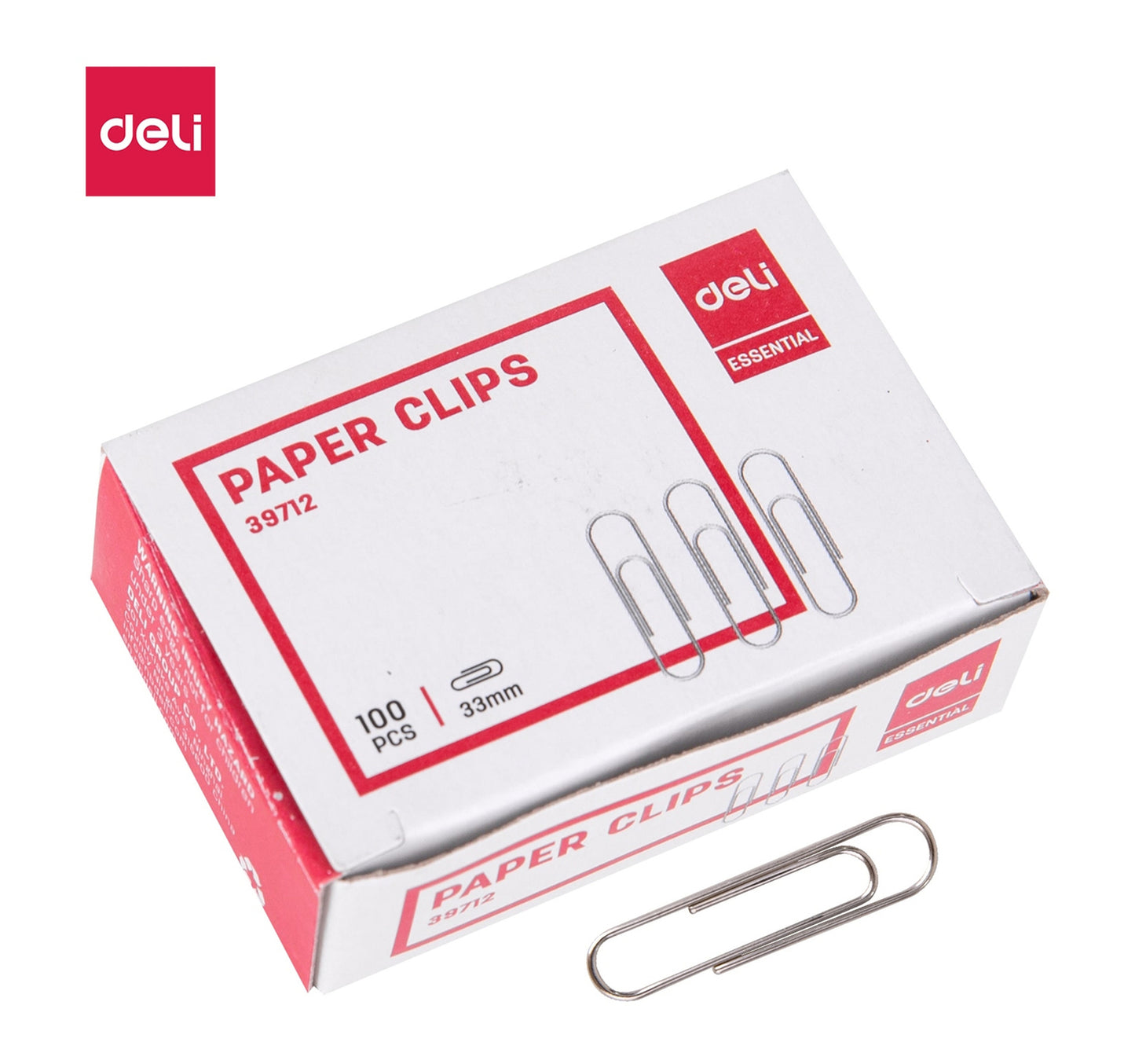 Deli Paper Clips 33ml E39712