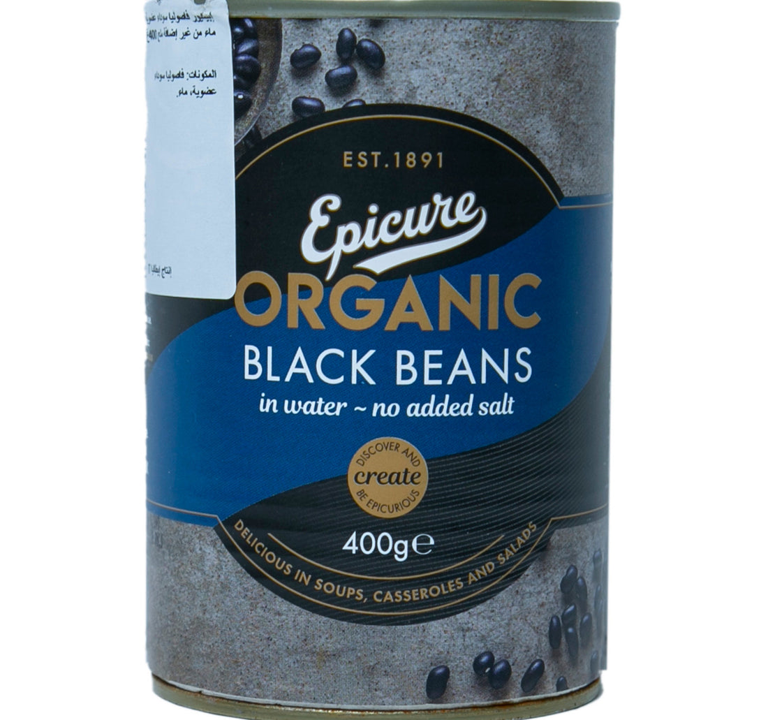 Epicure Organic Black Beans 400 g