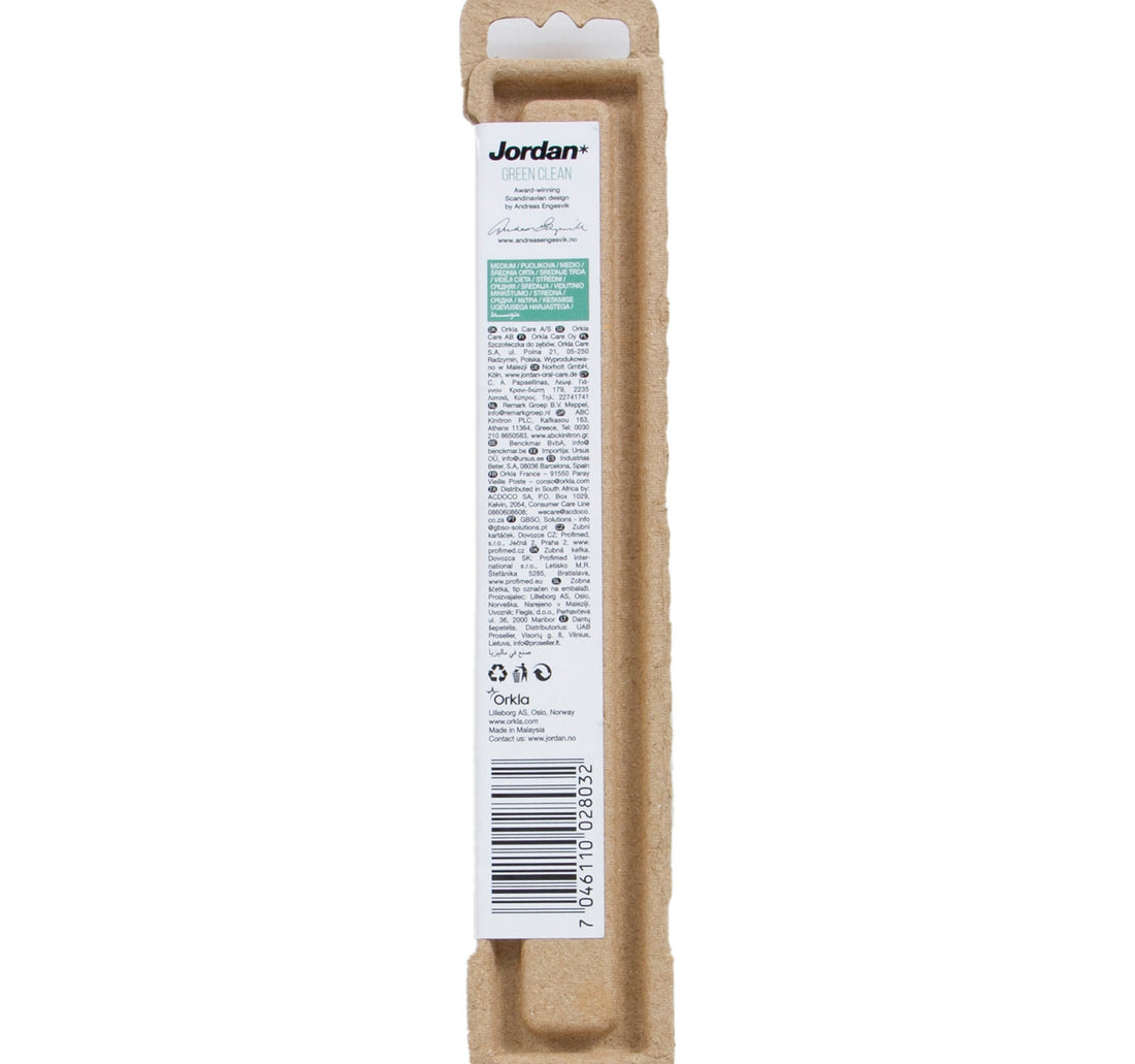 Jordan Green Clean Medium Toothbrush Assorted 1 pc
