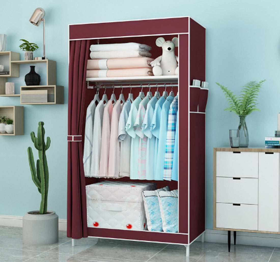 Maple Leaf Non-Woven Fabric Wardrobe, Foldable Storage Organizer 1001