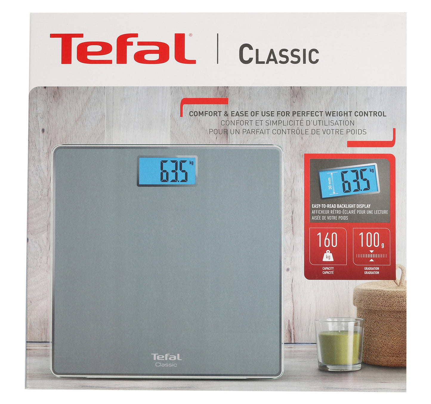 Tefal Digital Bathroom Scale, PP1500VO