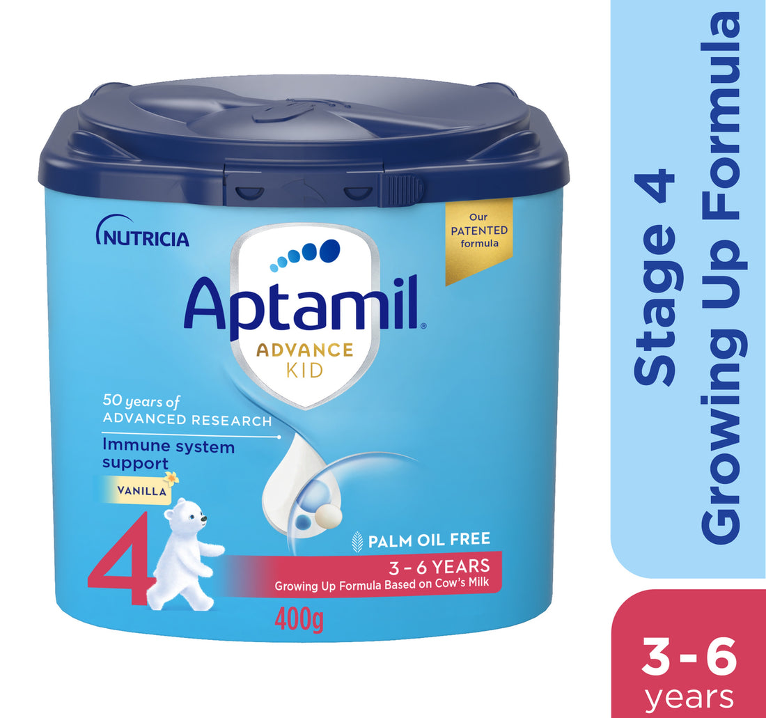 أبتاميل أدفانس كيد المرحلة 4 تركيبة نمو بنكهة الفانيليا من 3 إلى 6 سنوات 400 جرام