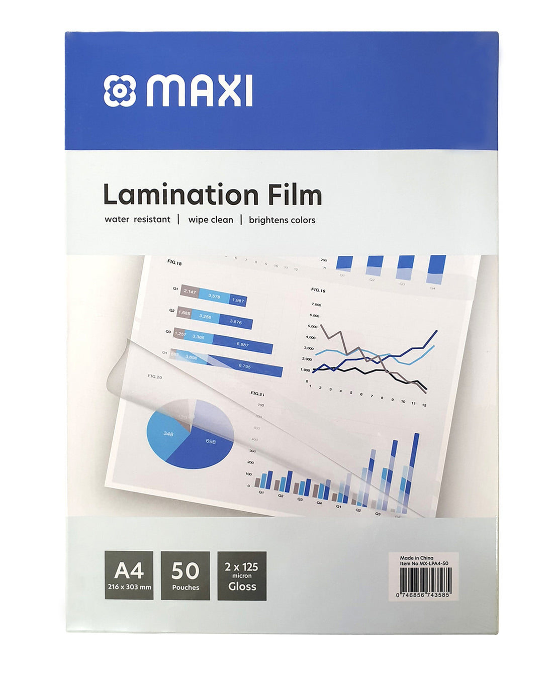 فيلم تغليف ماكسي، A4، 50 كيسًا، MX-LPA450