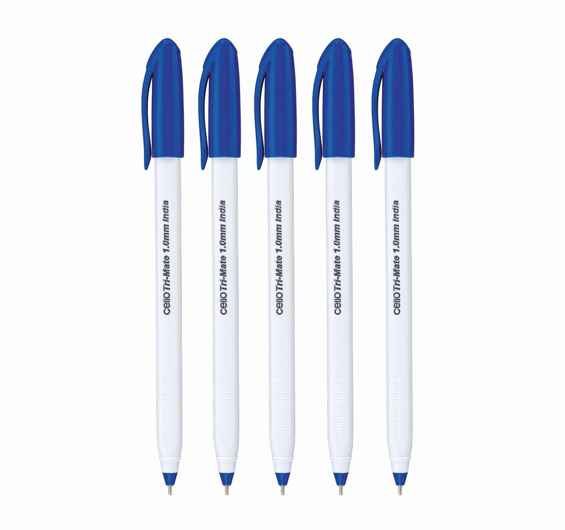 Cello Trimate Blue Ball Pen 1mm 25's