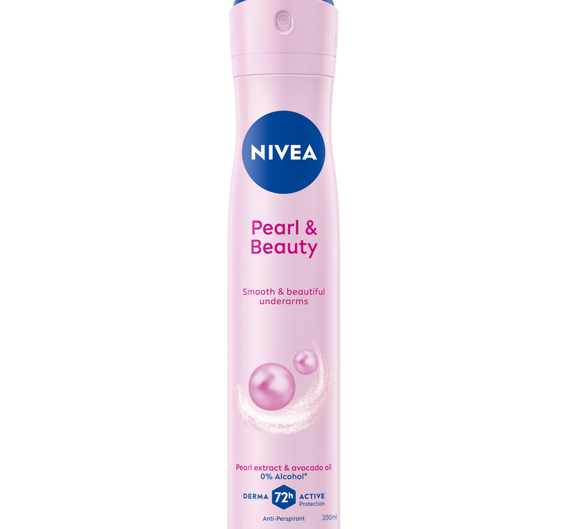 Nivea Pearl & Beauty Antiperspirant Deodorant for Women 72H Active Protection Spray 200 ml