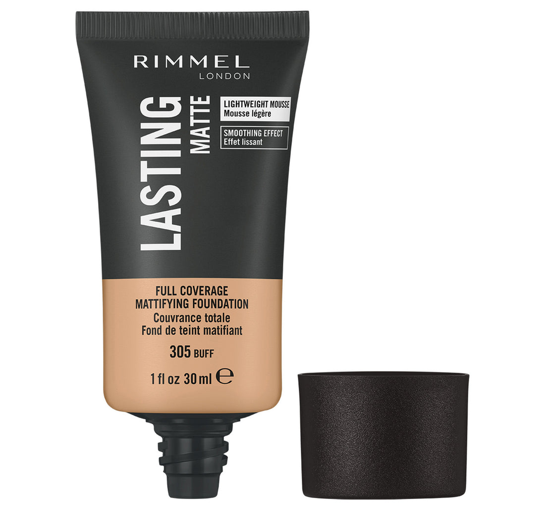 Rimmel London Lasting Finish Matte Foundation, 305 Buff, 30 ml